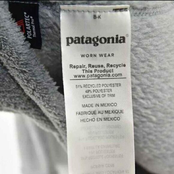 Patagonia Women's Gray 1/4 Button Synchilla Snap T Pullover Fleece Size M - Picture 5 of 8